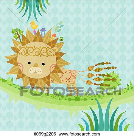 Stock Illustration - illustration of a lion. Fotosearch