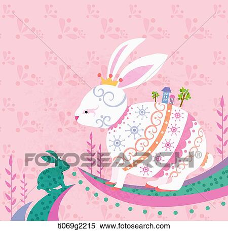 illustration of a rabbit View Large Illustration Stock Illustration - illustration of a rabbit . Fotosearch