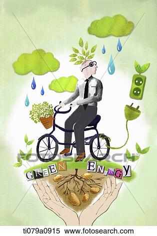 Stock Illustration - illustration of green energy . Fotosearch