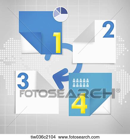 Stock Illustration - illustration of process step by step . Fotosearch
