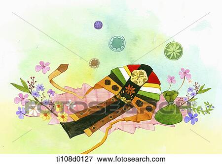 Korean traditional kite View Large Illustration Stock Illustration - Korean traditional kite. Fotosearch