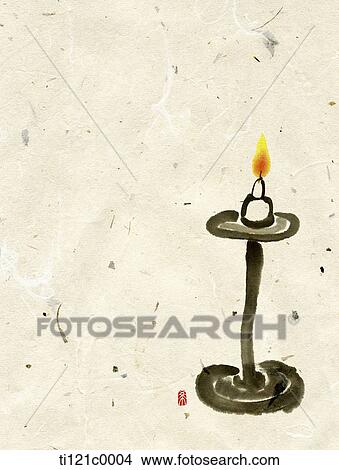 Korean traditional lamp View Large Illustration Stock Illustration - Korean traditional lamp . Fotosearch