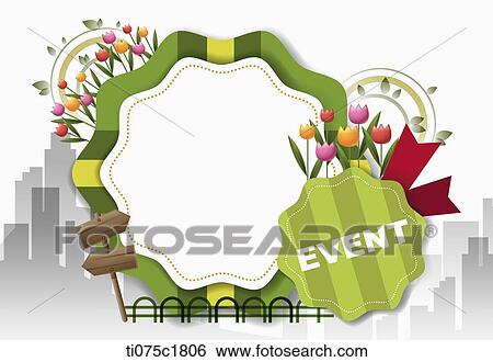 post card of event View Large Illustration Stock Illustration - post card of event. Fotosearch