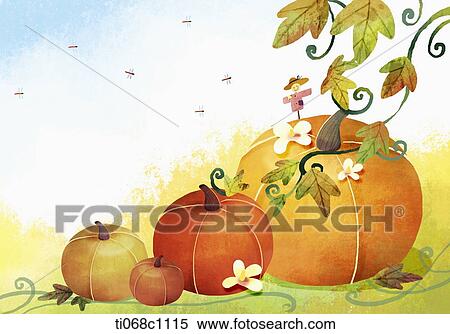 pumpkin veins View Large Illustration Stock Illustration - pumpkin veins . Fotosearch