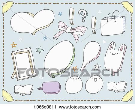 Clip Art - speech bubble designs . Fotosearch