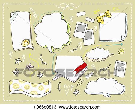 Drawing - speech bubble designs . Fotosearch