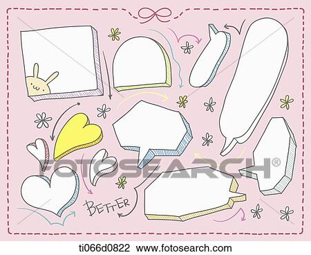 speech bubble designs View Large Illustration Drawing - speech bubble designs . Fotosearch