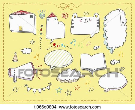 Stock Illustration - speech bubble designs . Fotosearch