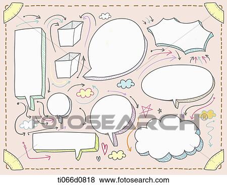 speech bubble designs View Large Illustration Stock Illustration - speech bubble designs . Fotosearch
