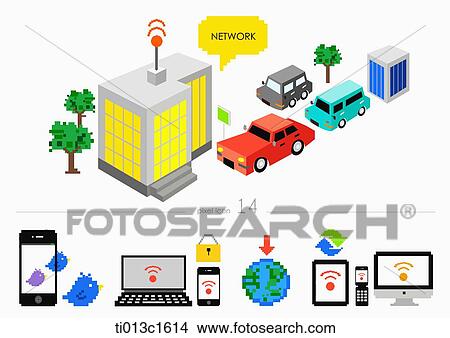 Stock Illustration - symbols of New York. Fotosearch