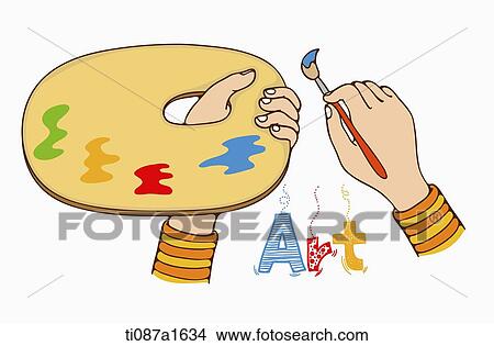 Stock Illustration - word art of art. Fotosearch