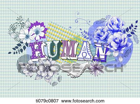 word art of human View Large Illustration Stock Illustration - word art of human. Fotosearch