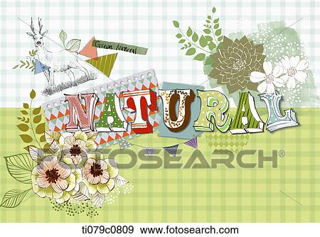 word art of natural View Large Illustration Stock Illustration - word art of natural . Fotosearch