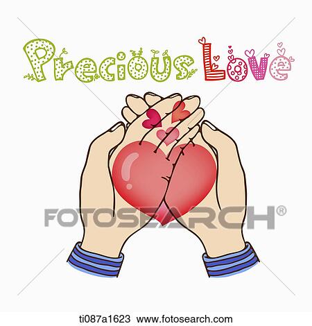 word art of precious love View Large Illustration Drawing - word art of precious love. Fotosearch