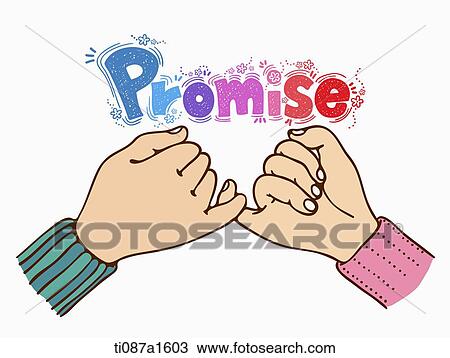 word art of promise View Large Illustration Drawing - word art of promise. Fotosearch