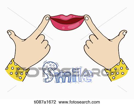 word art of smile View Large Illustration Drawing - word art of smile. Fotosearch