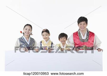 a family in Hanbok holding an empty whiteboard View Large Photo Image Stock Image - a family in Hanbok holding an empty whiteboard. Fotosearch