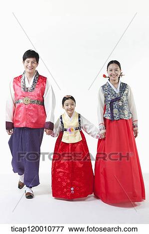 a family walking together in Hanbok View Large Photo Image Stock Photo - a family walking together in Hanbok. Fotosearch