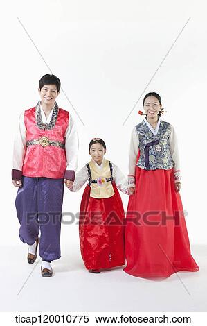 a family walking together in Hanbok View Large Photo Image Stock Photography - a family walking together in Hanbok. Fotosearch