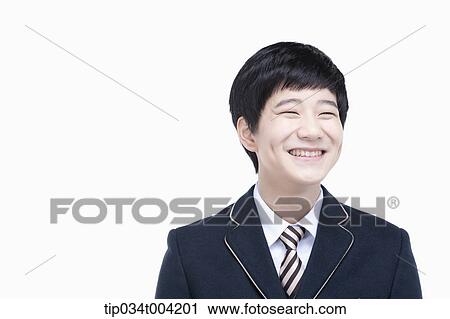 a male student with school uniform laughing View Large Photo Image Stock Image - a male student with school uniform laughing . Fotosearch