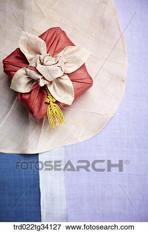 Stock Photo - a package in Korean traditional wrap on hanji . Fotosearch