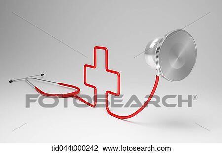 a red stethoscope View Large Photo Image Stock Image - a red stethoscope . Fotosearch