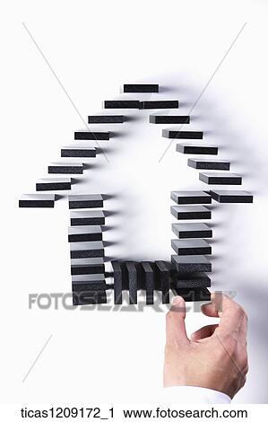 arrow made by dominoes View Large Photo Image Stock Image - arrow made by dominoes. Fotosearch
