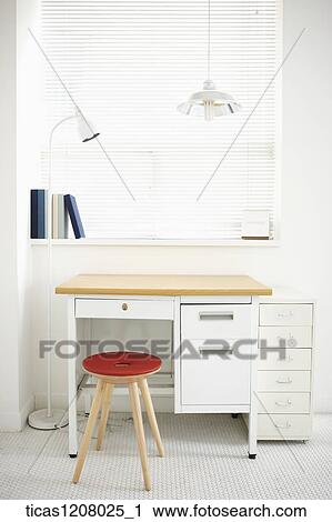 desk and chair in front of the window View Large Photo Image Stock Image - desk and chair in front of the window. Fotosearch