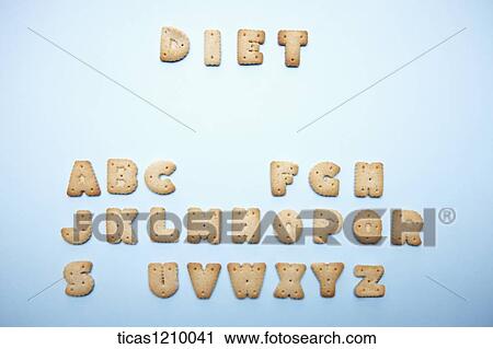 diet letters extracted from alphabet cookies View Large Photo Image Stock Image - diet letters extracted from alphabet cookies . Fotosearch