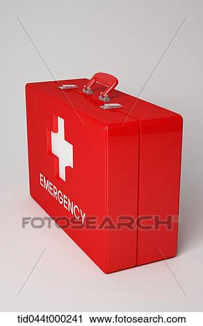 Stock Image - emergency kit. Fotosearch