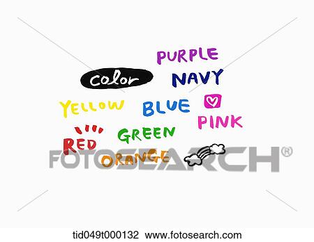 house furniture written in different fonts and colours View Large Photo Image Stock Image - house furniture written in different fonts and colours. Fotosearch