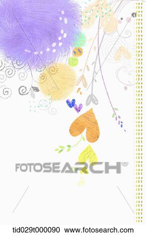 illustration drawing of heart flower branches View Large Photo Image Stock Image - illustration drawing of heart flower branches. Fotosearch