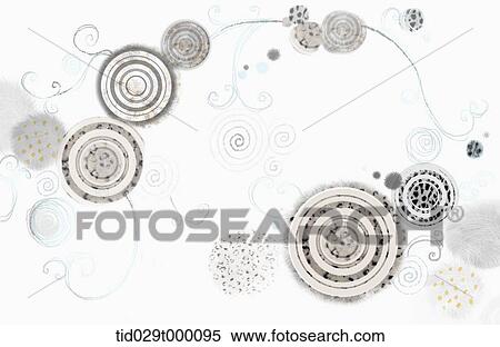 Stock Photography - illustration drawing of swirl circles . Fotosearch
