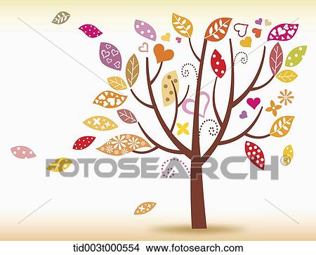 illustration of colourful leaves being blown in the wind View Large Photo Image Picture - illustration of colourful leaves being blown in the wind. Fotosearch