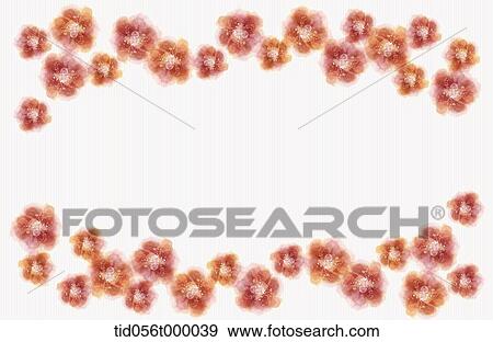 illustration of red flowers as a frame View Large Photo Image Stock Photo - illustration of red flowers as a frame. Fotosearch