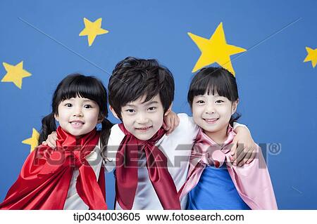 kids wearing superman capes posing with arms around each other View Large Photo Image Stock Photography - kids wearing superman capes posing with arms around each other. Fotosearch