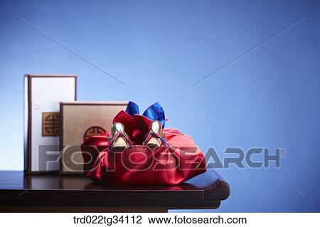Korean boxes and a package in Korean traditional wrap View Large Photo Image Stock Image - Korean boxes and a package in Korean traditional wrap . Fotosearch