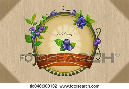 label design of blueberry View Large Photo Image Stock Image - label design of blueberry. Fotosearch