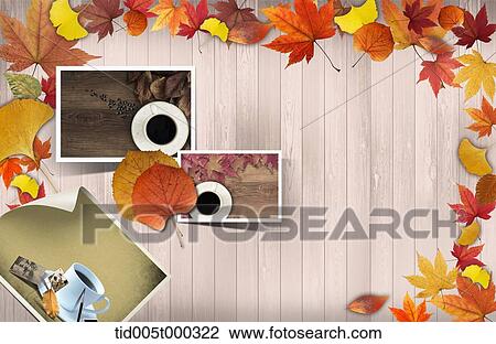 pictures of autumn in frame of autumn leaves View Large Photo Image Stock Image - pictures of autumn in frame of autumn leaves. Fotosearch