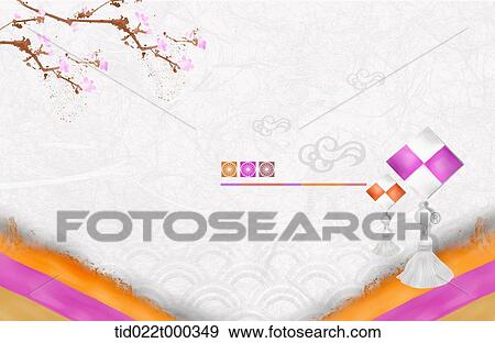 Ppt テンプレート イラスト の 韓国語 伝統的である デザイン 写真館 イメージ館 Tid022t Fotosearch