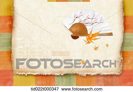 ppt template illustration of Korean paper fan View Large Photo Image Stock Photo - ppt template illustration of Korean paper fan. Fotosearch