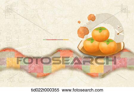 ppt template illustration of Korean design with persimmon View Large Photo Image Stock Photography - ppt template illustration of Korean design with persimmon. Fotosearch