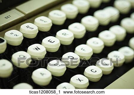 Stock Image - typewriter keyboard. Fotosearch