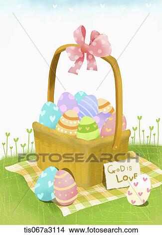 イラスト の ピクニックバスケット イラスト Tis067a3114 Fotosearch