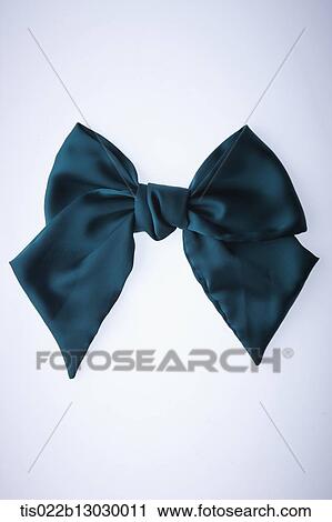 Clip Art - a blue bow tie. Fotosearch