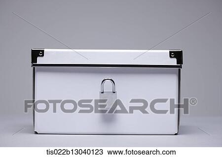 a box with a lock View Large Illustration Drawing - a box with a lock. Fotosearch