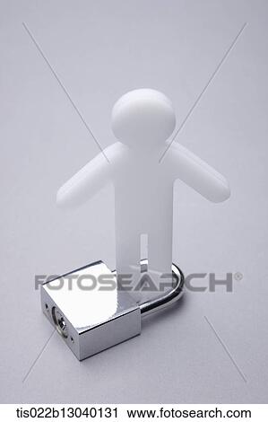 a man shape with a lock View Large Illustration Clip Art - a man shape with a lock. Fotosearch