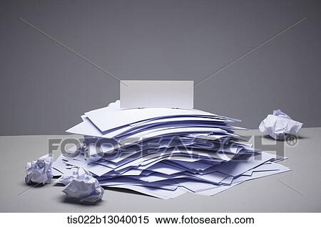 Stock Illustration - a pile of paper. Fotosearch