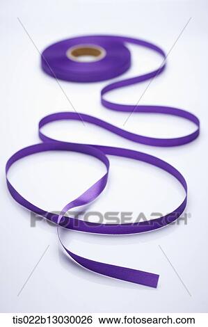 Stock Illustration - a purple ribbon. Fotosearch