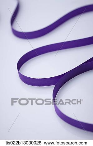 a purple ribbon View Large Illustration Stock Illustration - a purple ribbon. Fotosearch